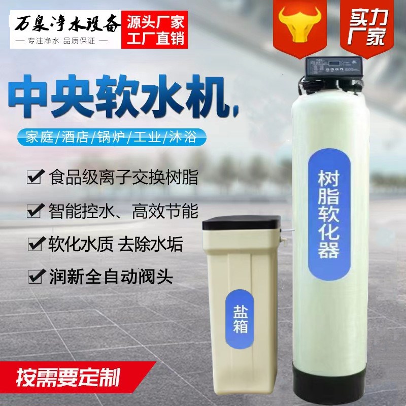 锅炉软化水处理设备全自动工业除垢硬水软化过滤器商用软水机树脂