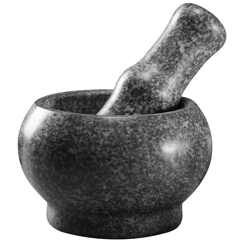 天然压蒜器石臼捣药罐夹蒜压蒜器剥蒜器天然石头压蒜器家用蒜臼子