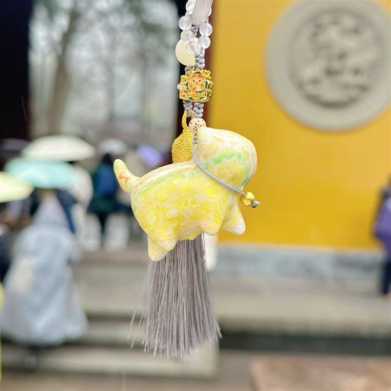 杭州文创才才猫咪大漆多彩爱猫咪包挂车挂件装饰品钥匙挂