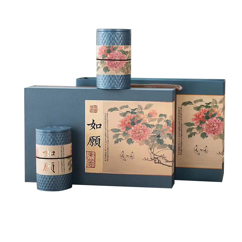 茶叶包装盒空盒高档红茶绿茶金骏眉龙井通用铁罐半斤装空礼盒定制