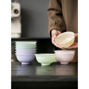 高温玉釉瓷陶瓷青瓷家用碗餐具汤碗饭碗个人面粥碗