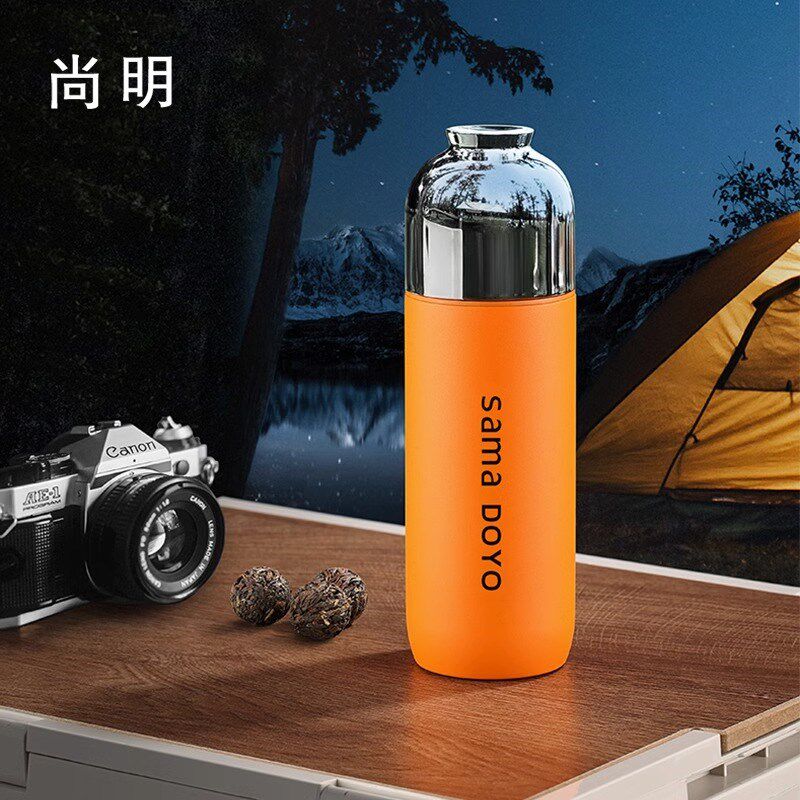 尚明磁盏焖茶杯端茶水分离泡茶杯老白茶焖杯保温车载旅行杯