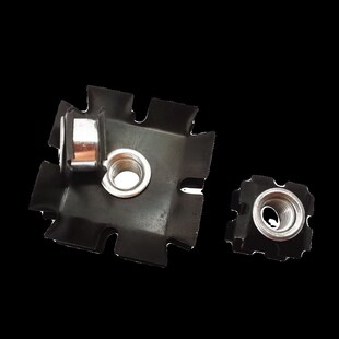 M正方形梅弹片螺母免焊接管内连接件内置嵌件四方管用弹片螺帽