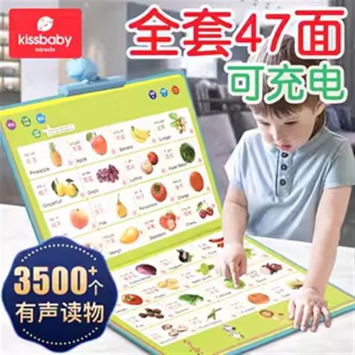 宝宝声早教挂图点读发声书婴幼儿童识字学习启蒙拼音数字表