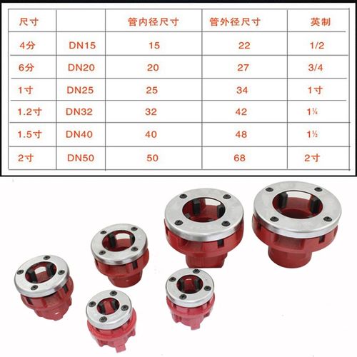 型丝机轻型管子绞板 手动丝机板牙丝工具镀锌管