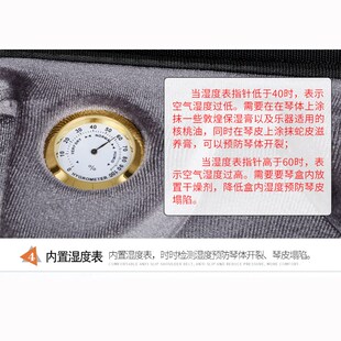 四胡盒树脂高音四胡琴盒防水蒙古高音四胡盒子提背带密码