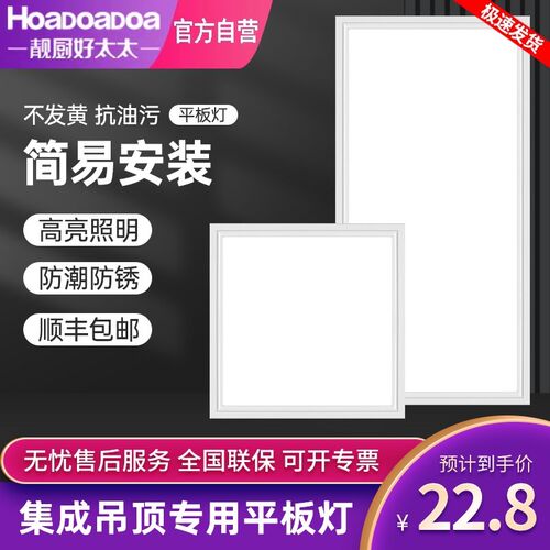 平板灯集成吊顶石板矿板嵌入式灯