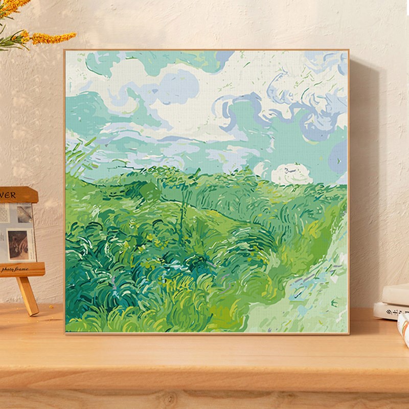 莫奈数字油画填色画画世界名画手工解压填充油彩丙烯