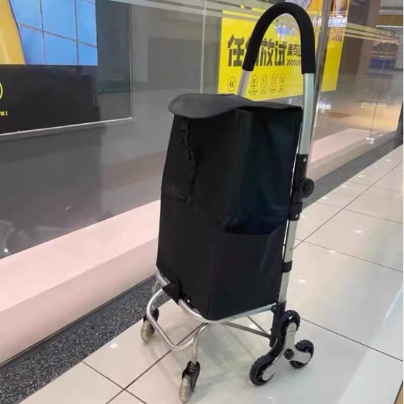 铝合金买菜车推车折叠手推车购物车家用老年菜篮小拉车拉货车轻便