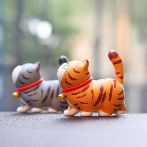 招吉猫个性猫咪公仔汽车车内中控台仪表台装饰品创意内饰用品