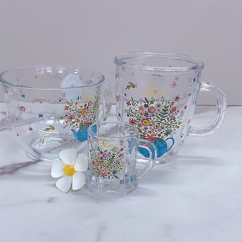 韩加厚防爆牛奶果汁早餐麦片杯水杯茶杯田园碎