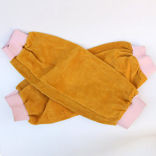 全牛皮电焊烧焊防护袖 防刺护袖劳保耐磨焊工焊接耐高温皮袖