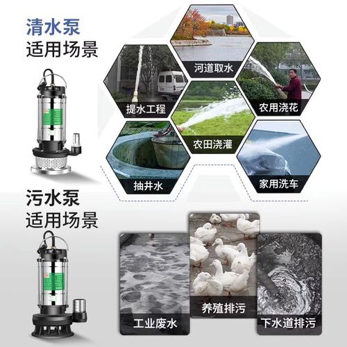 水泵抽水泵扬程小型抽水农用灌溉污水泵污泵