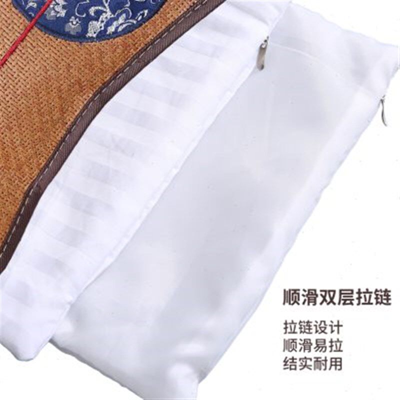 藤席枕层枕单夏季透气凉席填充蚕沙荞麦壳决明子