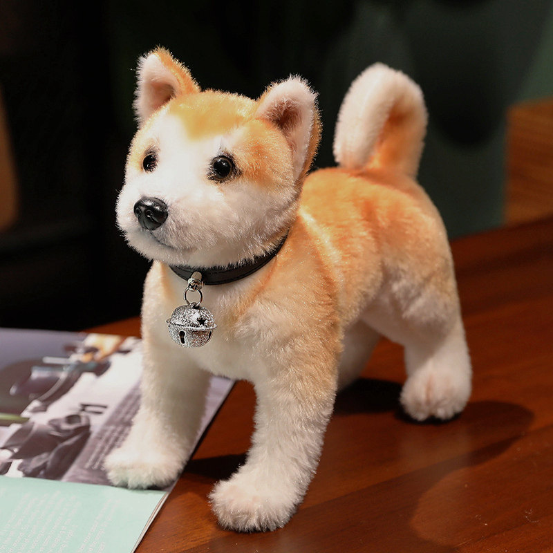 仿真秋田犬公仔毛绒狗狗布娃娃儿童宠物柴犬安抚陪睡抱枕玩偶