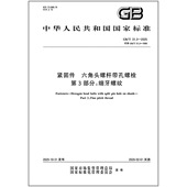 六角头螺杆带孔螺栓 第3部分：细牙螺纹 2025 紧固件 31.3