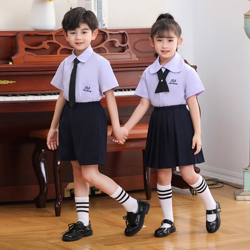 六一儿童演出服泰式泰国校服男女童JK洋气学院风套装衬衫合唱班服