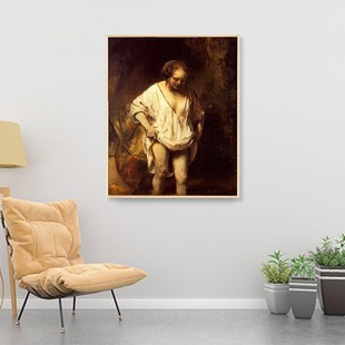 凤凰油画框实木松木加厚成品内外框画材免装裱油画框+镜框套装