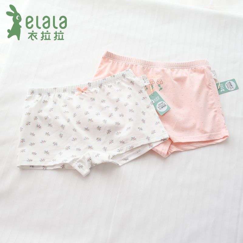 平角裤~衣拉拉弹力棉莫棉女童精梳棉短裤纯棉内裤儿童学生四角裤,童装/婴儿装/亲子装,内裤,淘宝优惠券,粉丝福利购,淘宝优惠卷