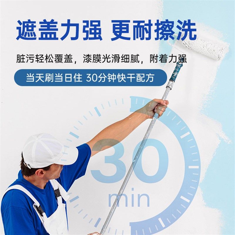 宝佳丽净味内墙乳胶漆室内家用DIY环保墙面翻新自刷涂料油漆面漆,基础建材,内墙乳胶漆,淘宝优惠券,粉丝福利购,淘宝优惠卷