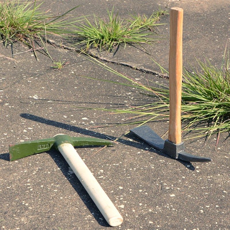 包邮钢镐大小号军镐工兵十字镐鹤嘴小锄头挖笋小镐户外木质小洋镐,鲜花速递/花卉仿真/绿植园艺,锄头,淘宝优惠券,粉丝福利购,淘宝优惠卷