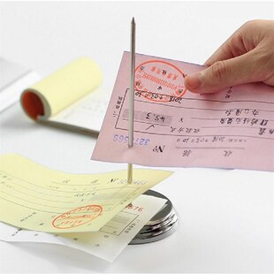 票插单子钉架吧台防风针座外卖商用插插处方签出货单收纳器酒吧