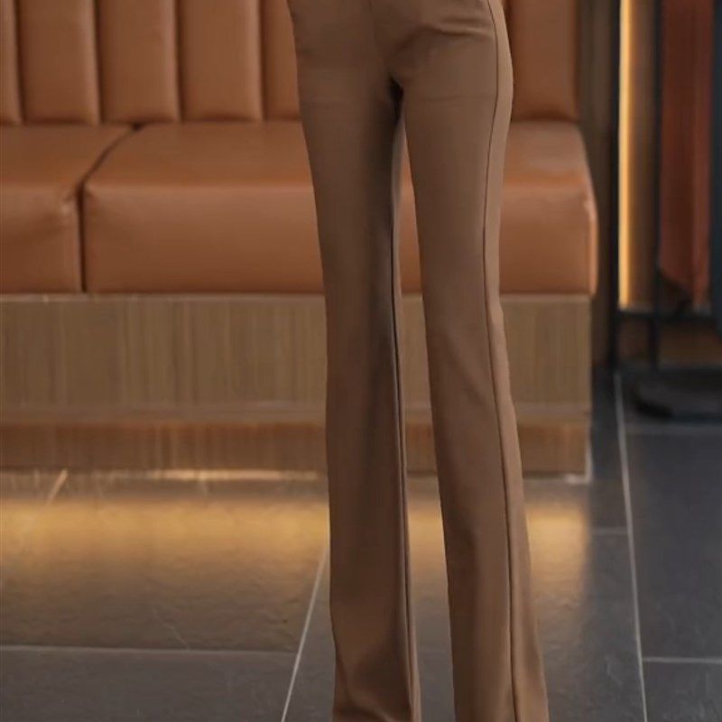 微喇裤女职业女裤2024春秋新款高腰垂感百搭显瘦休闲西装喇叭长裤