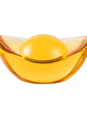 乔迁之喜装饰布置黄水晶元宝招财进宝摆件新居搬新家入宅仪式用品