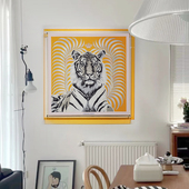 亚克力透明彩色相框无损丝巾装 裱画框双面可视9090方巾裱框