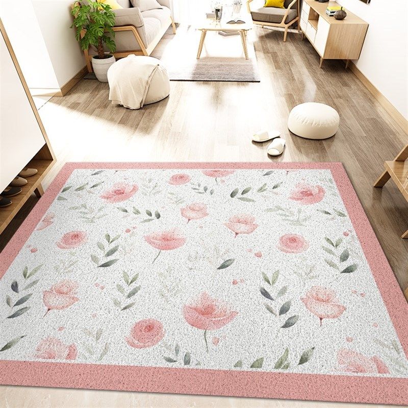 玫瑰花园 入户门丝圈地垫超大门垫门厅大门口地毯进门脚垫古典风,居家布艺,家用脚垫,淘宝优惠券,粉丝福利购,淘宝优惠卷