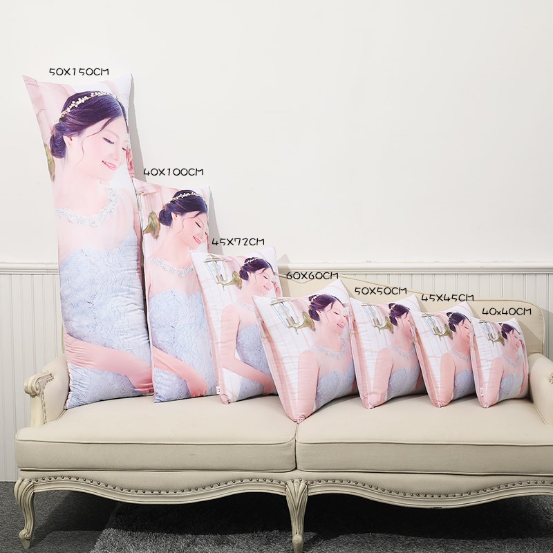 diy来图定制抱枕靠垫枕套 LOGO自定义礼物双面明星卡通真人印照片