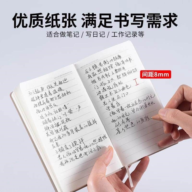 A6带笔插笔记本2025年软皮可携式随身手帐本A7口袋本记事本定制LO图片
