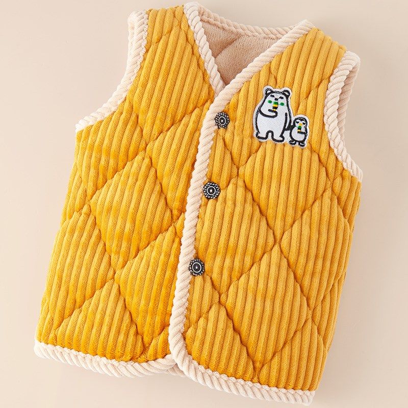 儿童夹棉背心秋冬季男童女童宝宝马甲睡衣加厚款中大童宝宝家居服,童装/婴儿装/亲子装,家居服套装,淘宝优惠券,粉丝福利购,淘宝优惠卷