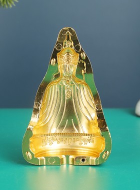 莲花生大师擦擦模具合金复古古铜仿尼泊尔藏传密宗佛台供奉摆件