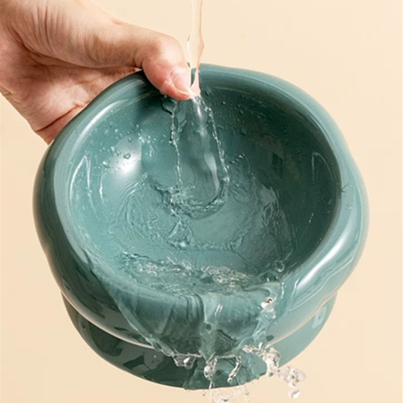 北欧花瓣陶瓷碗猫粮幼宠物高脚碗矮脚猫用护颈小型犬狗狗喝水食盆,宠物/宠物食品及用品,猫狗碗/慢食碗,淘宝优惠券,粉丝福利购,淘宝优惠卷