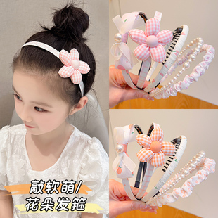儿童发箍2023韩国新款 小女孩高颜值甜美可爱收纳碎发发捆整理头饰