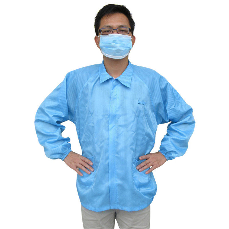 静电衣上衣无尘服分体防尘防静电工作服男白色富士康无尘衣洁净服