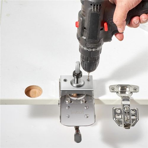 铰链钻孔辅助器35mm衣柜门木工固定飞机铰链打孔定位限位安装神器