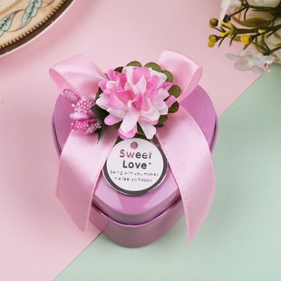 新款欧式喜糖盒子创意玫瑰花婚礼用品中国风马口铁空盒结婚糖果盒