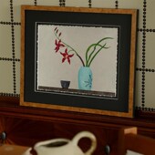 夹竹清兰 GeGe中古风客厅卧室书房餐厅挂画高级感北欧复古玄关画