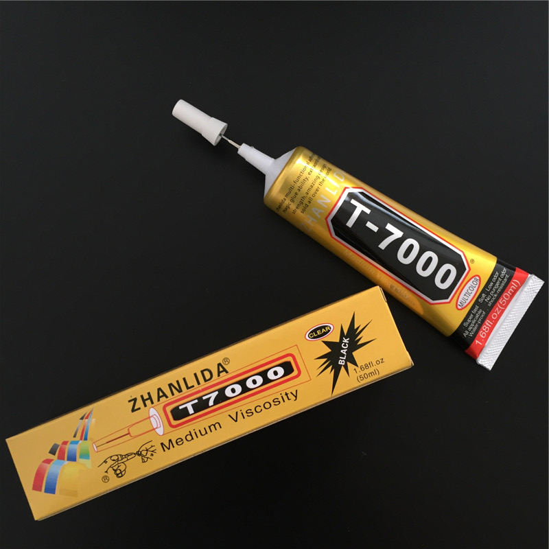 T7000黑胶软性手机维修胶手机边框 液晶屏贴合粘框裂缝密封软胶水