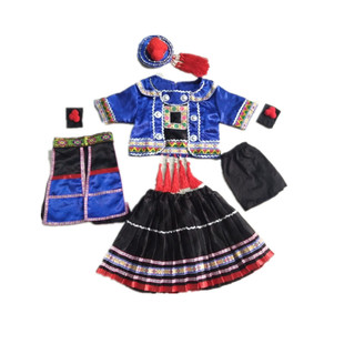 瑶山彩云飞舞蹈服小荷风采演出服儿童苗族三月三少数民族服装包邮