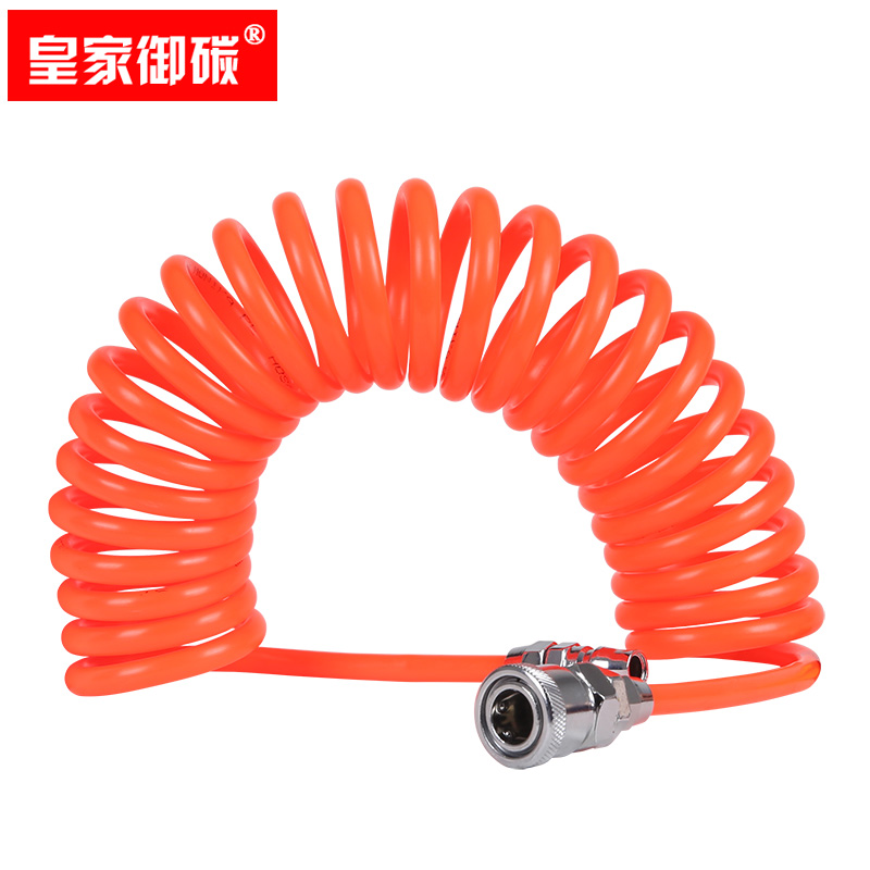 PU弹簧气管软管空压机弹簧管气泵耐高压伸缩软管螺旋风管带接头
