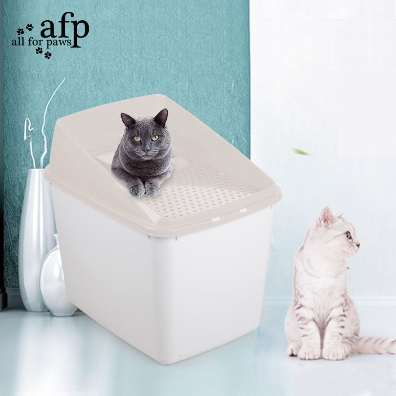 afp猫砂盆顶入式全封闭超大防外溅上防带砂隔臭猫咪用品厕所