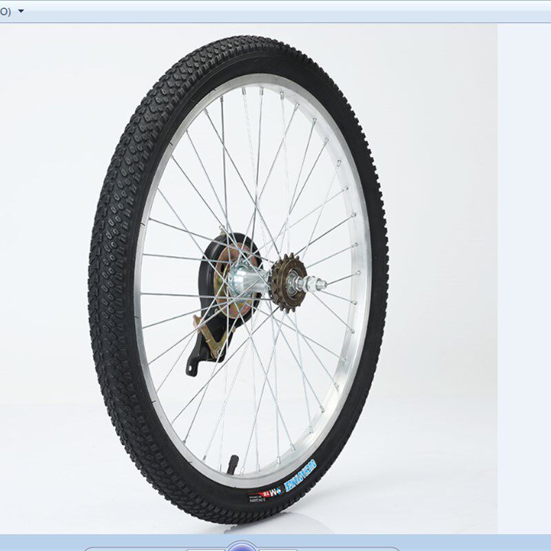 自行车车轮子加厚铝合圈22/24/26/1.75/2.125前轮组后轮加抱刹轮