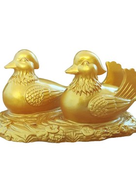 鸳鸯摆件姻缘一对送新人礼物家居卧室工艺品饰品百年好合新婚礼品