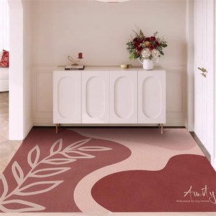 入户门地垫进门门口免洗可擦门垫玄关防滑可裁剪家用脚垫皮革地毯