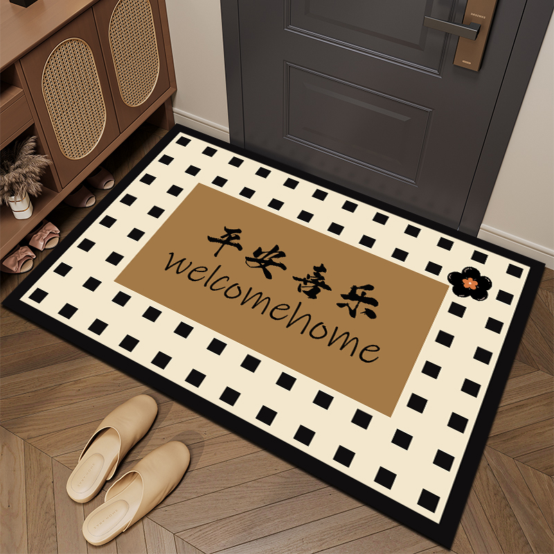 地垫入户门垫高级感可擦免洗pvc进门脚垫门口耐脏防滑皮革可裁剪