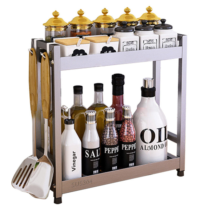 厨房调料置物架窄款台面小尺寸小型多功能调味品油盐酱醋收纳架子