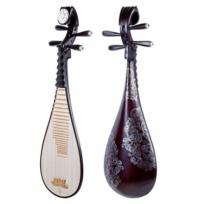 新品首发北京星海儿童琵琶乐器897EXY硬木材质金灿祥云图案儿童琴